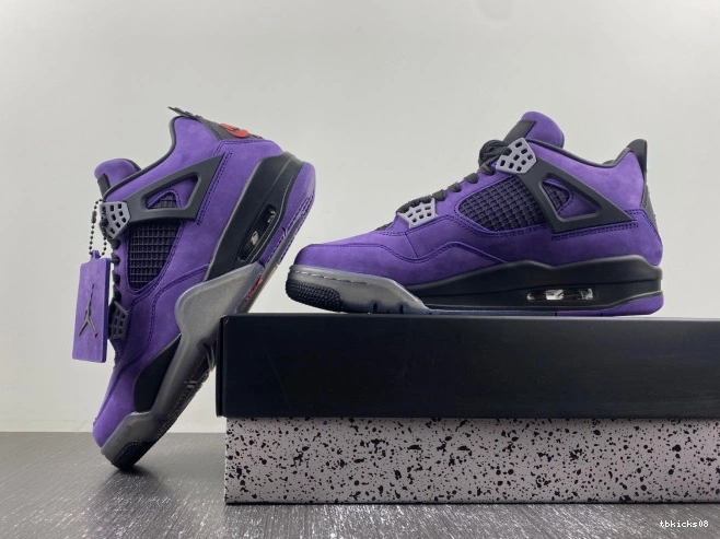 Cheap TBkick Suede Scott Purple 4 Air x Jordan Travis 0822